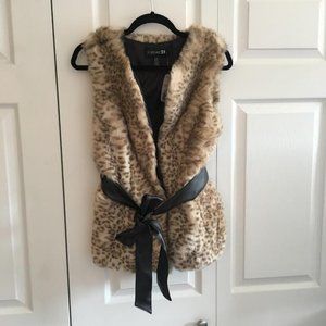 Forever 21 Oversized Faux Fur Vest